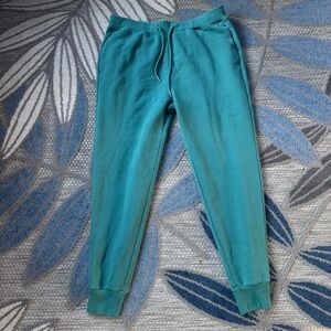 Abercrombie & Fitch NWT Men’s Soft A&F‎ Fleece Joggers Green Teal Size Medium